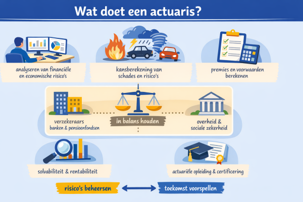 Alles over het beroep actuaris Wat doet een actuaris